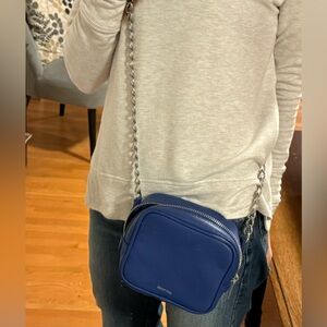 Benetton blue mini purse